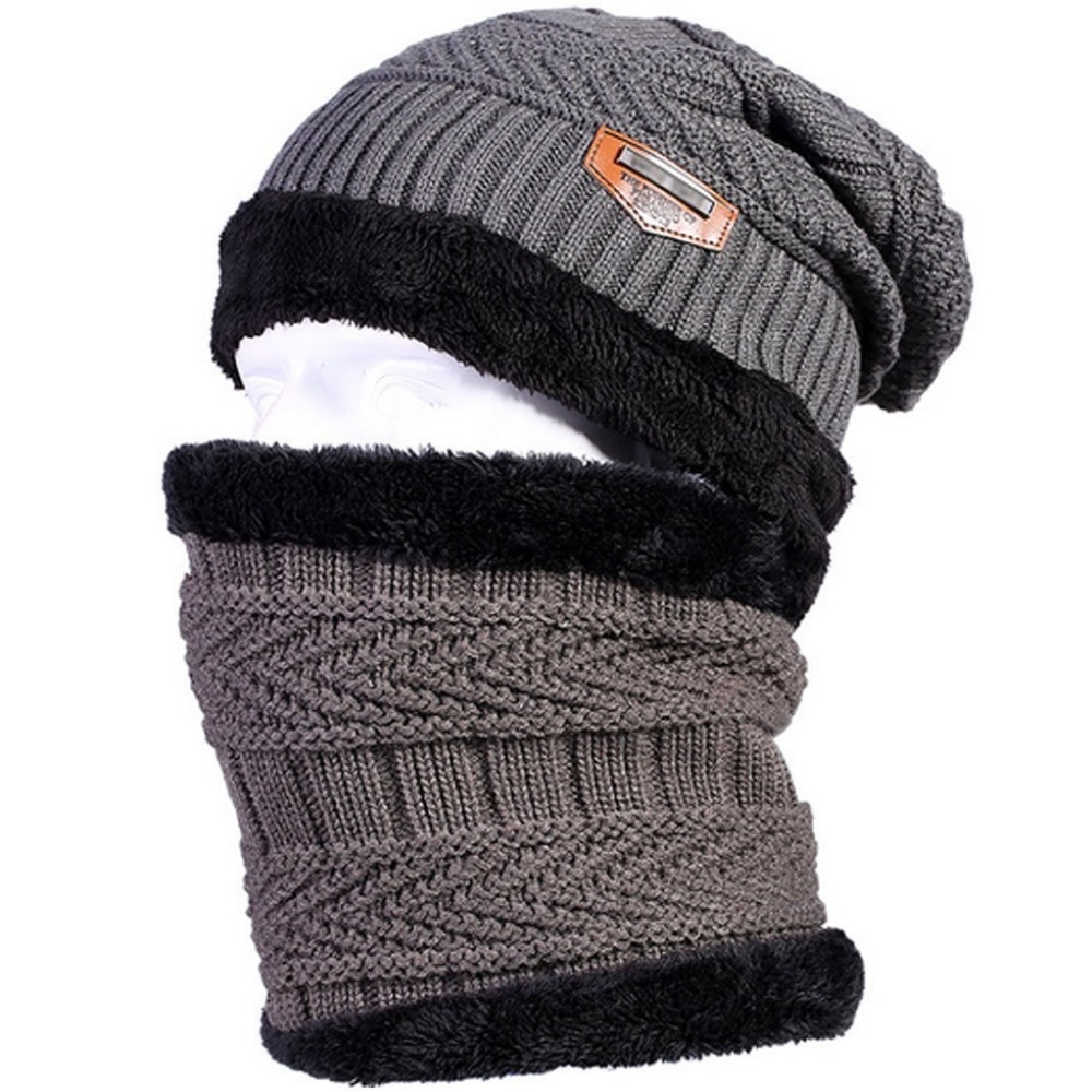 Unisex Winter Beanie Hat with Neck Warmer - Picture 2 of 8